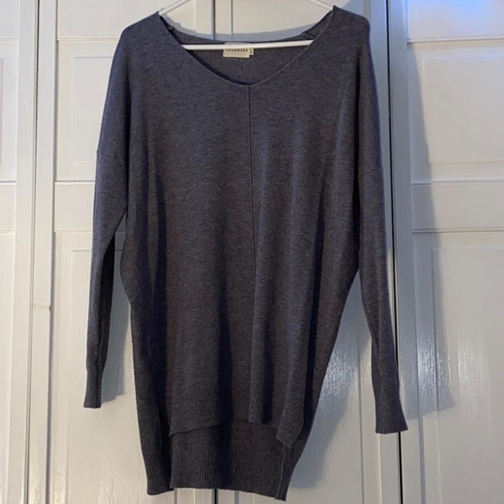oversized purple sweater